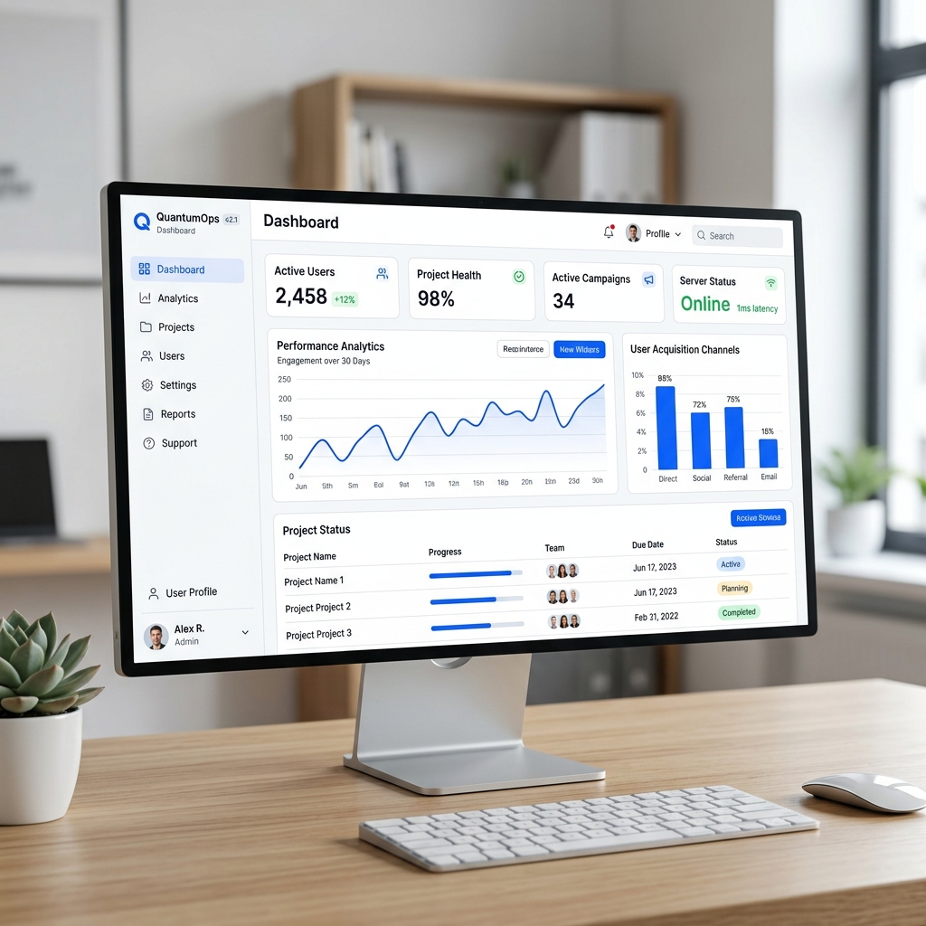 SaaS Software Mockup Website